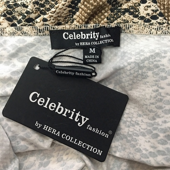 Hera Collection Snakeskin Print Bodycon Bandaid Mini Slip Dress - Picture 8 of 12